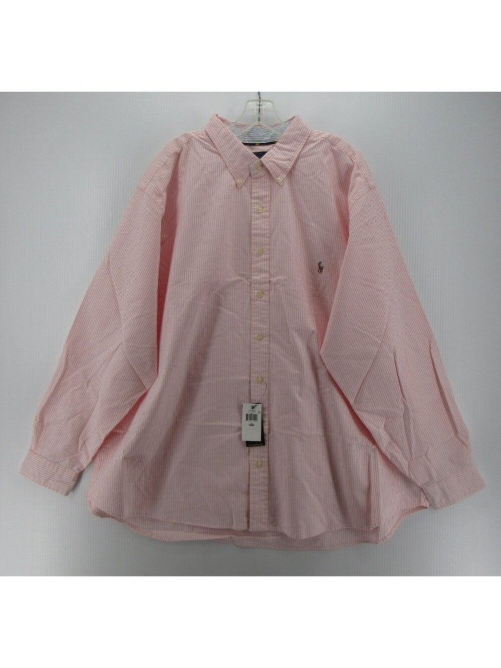 Ralph Lauren Shirt 3XB Big Oxford Cloth OCBD Striped Flesh Pony Preppy